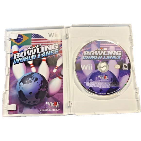 AMF Bowling World Lanes Nintendo Wii Complete In Box - Picture 3 of 5